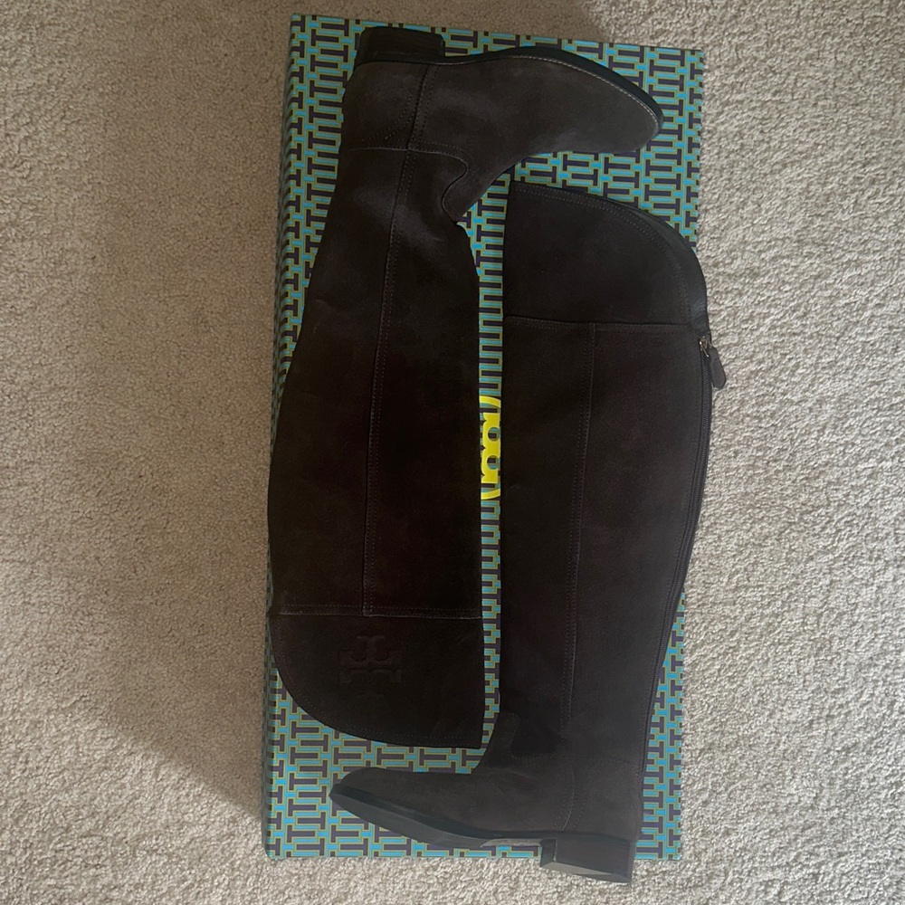 Tory Burch Brown Over-the-Knee Boots